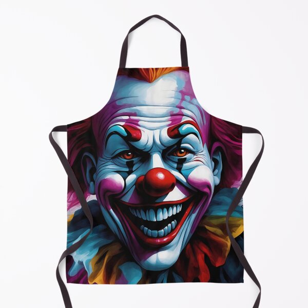 Item preview, Eerie Clown Vibrant Colours, Chilling Expression designed and sold by ArtComixHaven.