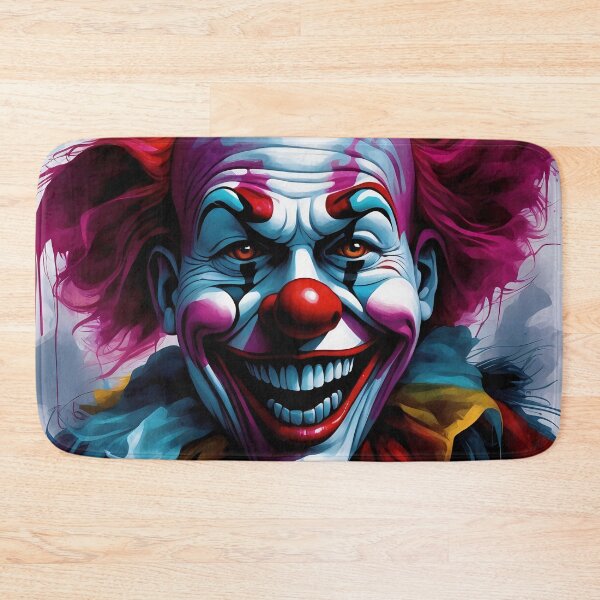 Item preview, Eerie Clown Vibrant Colours, Chilling Expression designed and sold by ArtComixHaven.