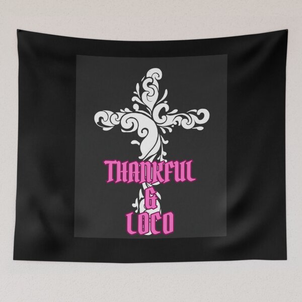 Item preview, Cross  with Thankful&loco in artistic christian cute style romantic gifts  designed and sold by thankful-loco.