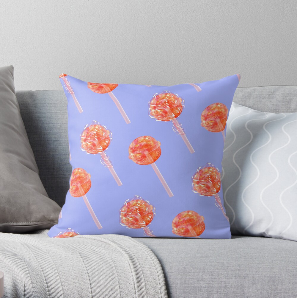 Sunshine Sucker Throw Pillow