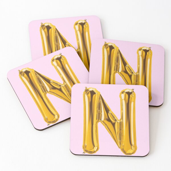 Item preview, Golden Foil Balloon 3D Letter N Initial designed and sold by mheavnercreative.