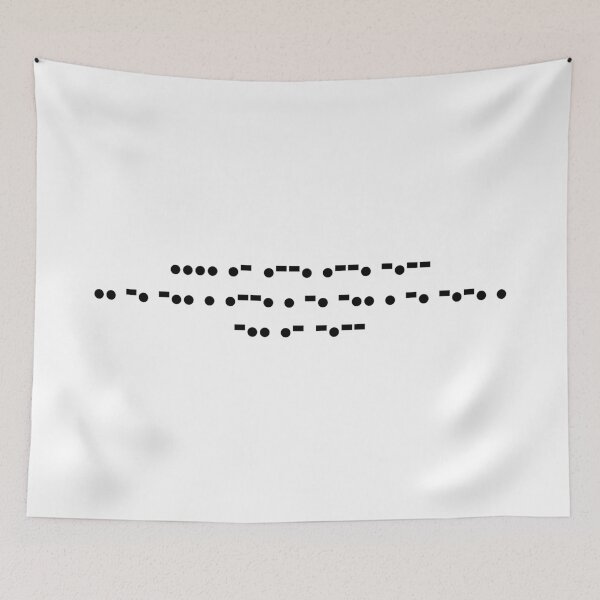 Artikelvorschau, Alles Gute zum Unabhängigkeitstag Morsecode Schwarz entworfen und verkauft von AnnSign.
