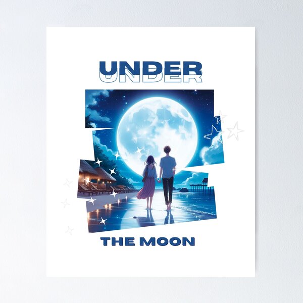 Item preview, Walking under the moon (anime) designed and sold by blalels.