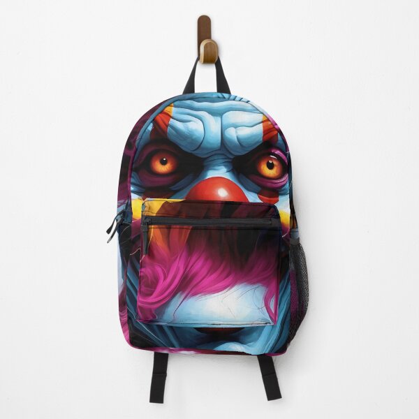 Item preview, Colourful Nightmare Vivid Creepy Clown Art designed and sold by ArtComixHaven.