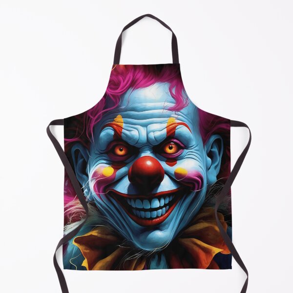 Item preview, Colourful Nightmare Vivid Creepy Clown Art designed and sold by ArtComixHaven.