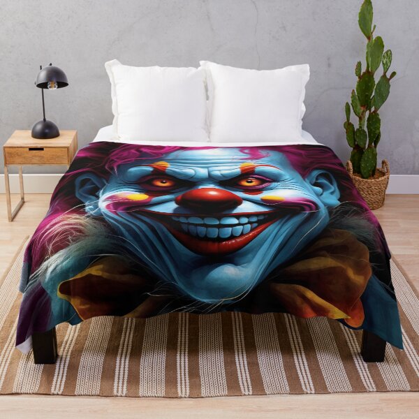 Item preview, Colourful Nightmare Vivid Creepy Clown Art designed and sold by ArtComixHaven.