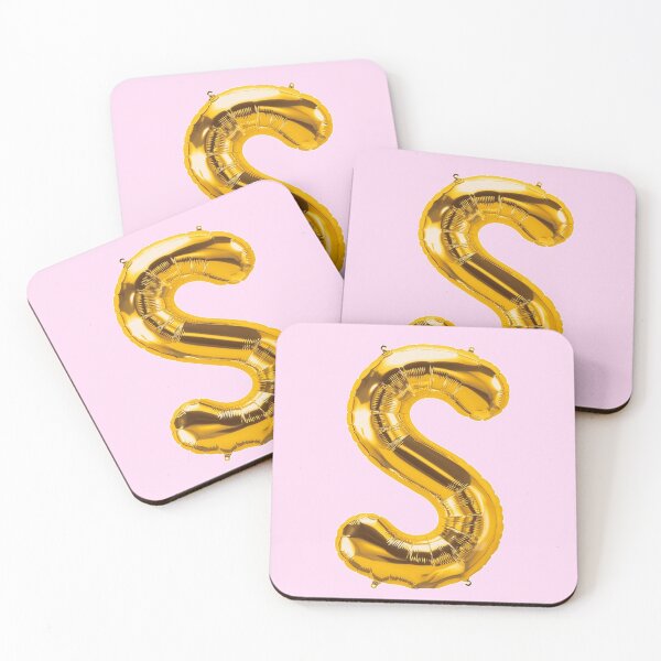 Item preview, Golden Foil Balloon 3D Letter S Initial designed and sold by mheavnercreative.