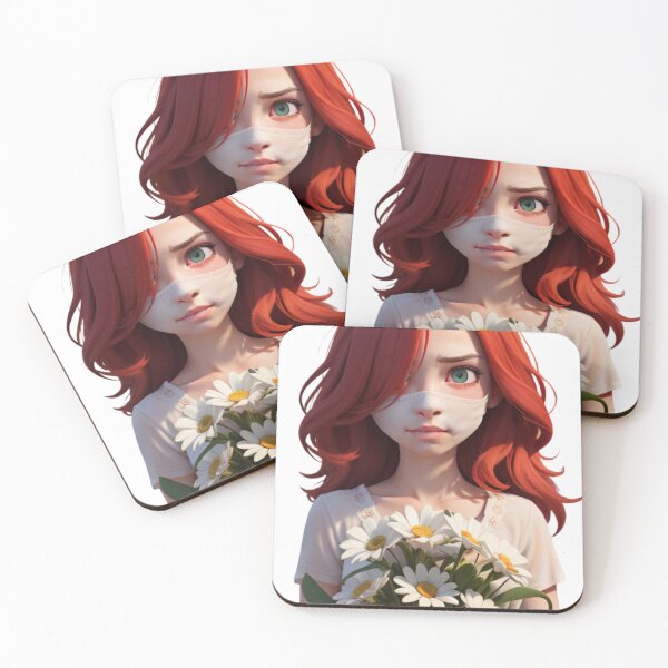 Item preview, AI-Generated Portrait of a Girl Holding a Daisy: Art Meets Technology designed and sold by EleganceStudio.