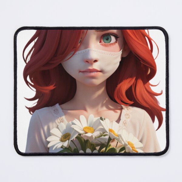 Item preview, AI-Generated Portrait of a Girl Holding a Daisy: Art Meets Technology designed and sold by EleganceStudio.