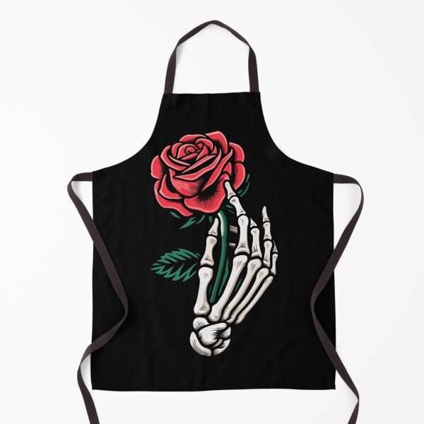 Item preview, Skeleton Hand Holding Red Rose Tattoo designed and sold by TKsTees.