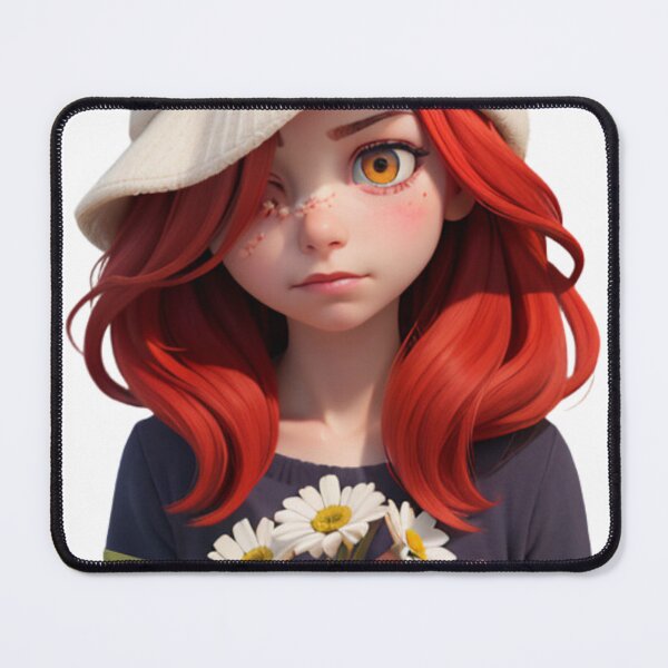 Item preview, AI-Generated Portrait of a Girl Holding a Daisy designed and sold by EleganceStudio.