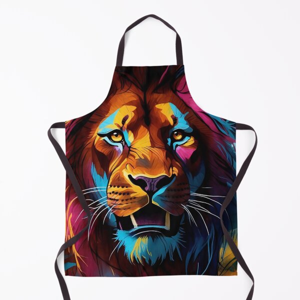 Item preview, Majestic Colours Vibrant Lion Art Illustration designed and sold by ArtComixHaven.
