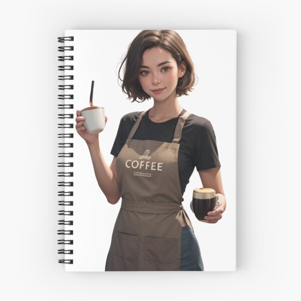 Item preview, AI-Generated Portrait of a Barista Girl designed and sold by EleganceStudio.