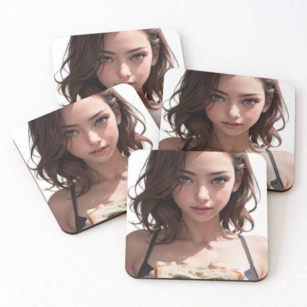 Item preview, AI-Generated Portrait of a Girl Making a Sandwich designed and sold by EleganceStudio.