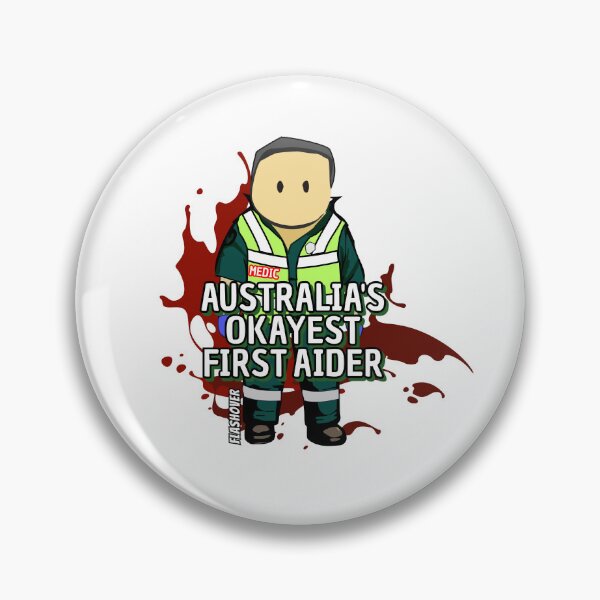 Item preview, Australia's Okayest First Aider - in Green! designed and sold by Flashover.