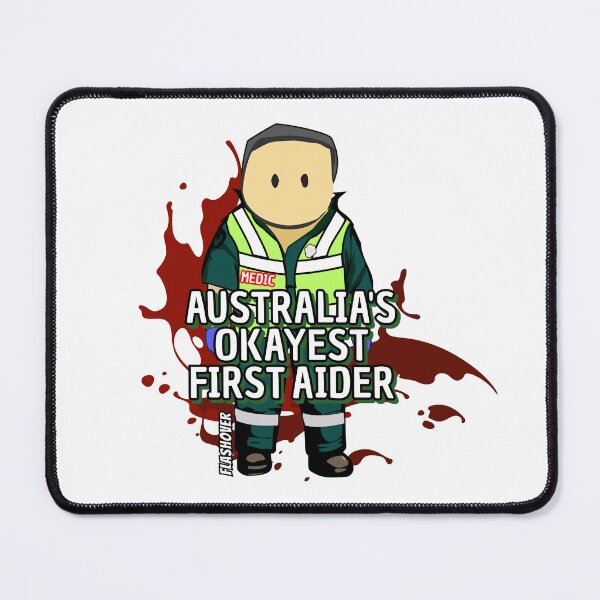 Item preview, Australia's Okayest First Aider - in Green! designed and sold by Flashover.