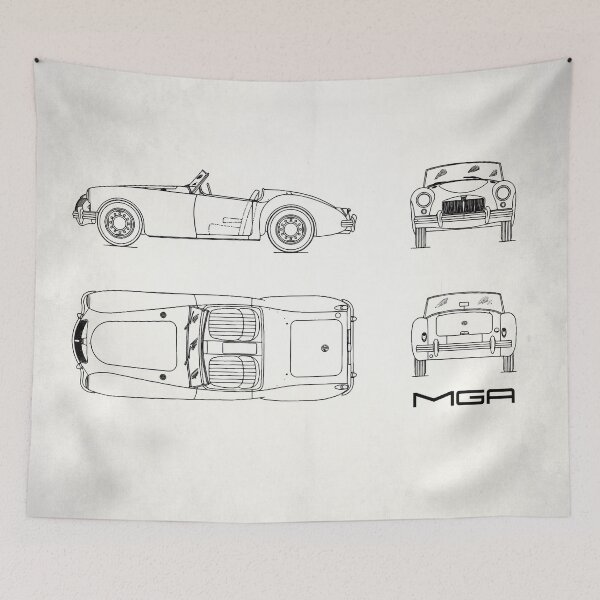 Item preview, MGA Sports Car Blueprint designed and sold by rogue-design.