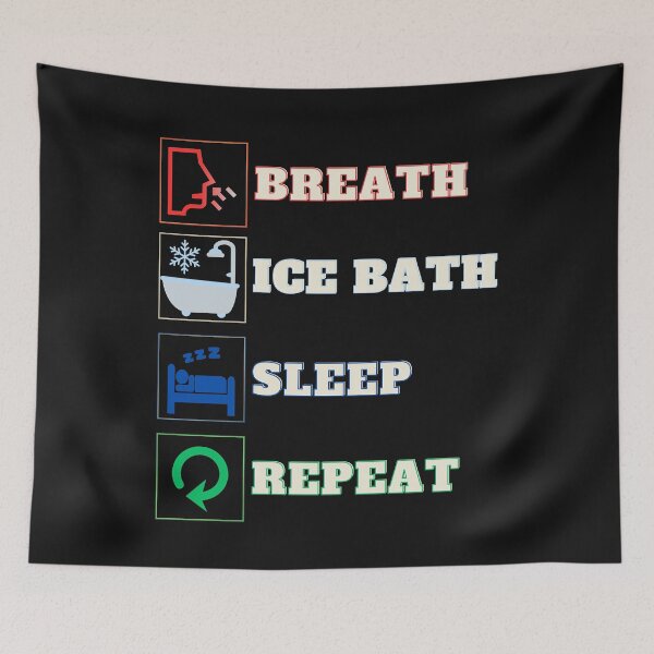 Item preview, Breath Ice Bath Sleep Repeat designed and sold by kozimster00.