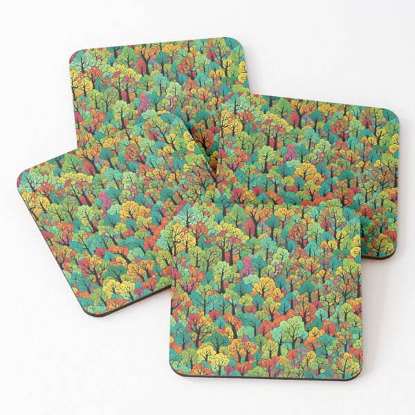 Item preview, Abstract Colorful Forest of Trees designed and sold by calibrit.