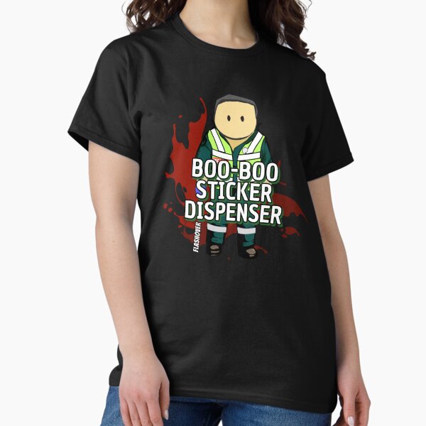 Vista previa del artículo con la obra «Dispensador de pegatinas Boo-Boo - Macho», diseñado y vendido por Flashover.