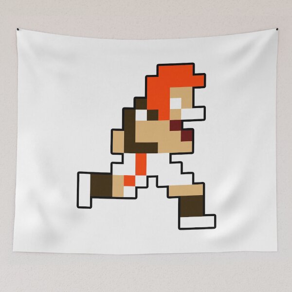 Item preview, 8-Bit Cleveland Retro Pixel Football Player designed and sold by Bo-Bros-Tees.