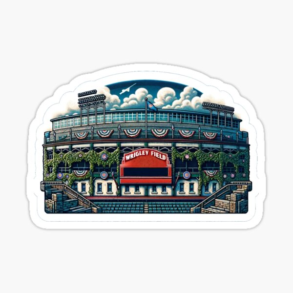 Item preview, Wrigley Field Stadium designed and sold by pixelpulsenyc.
