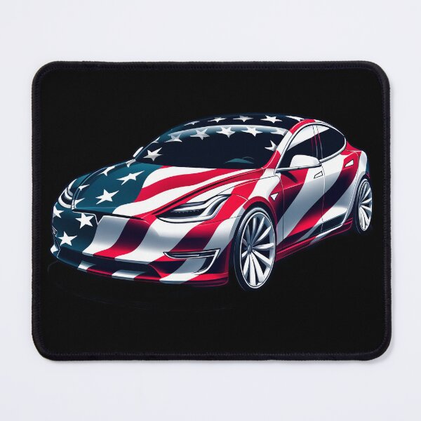 Item preview, Tesla envuelto en la bandera estadounidense: Modelos S, Modelo 3, Modelo X, Modelo Y designed and sold by elonscloset.
