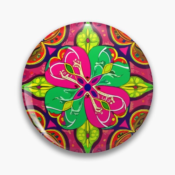 Artikelvorschau, Jubelnde Blütenparade-Mandala entworfen und verkauft von Highlandkings.