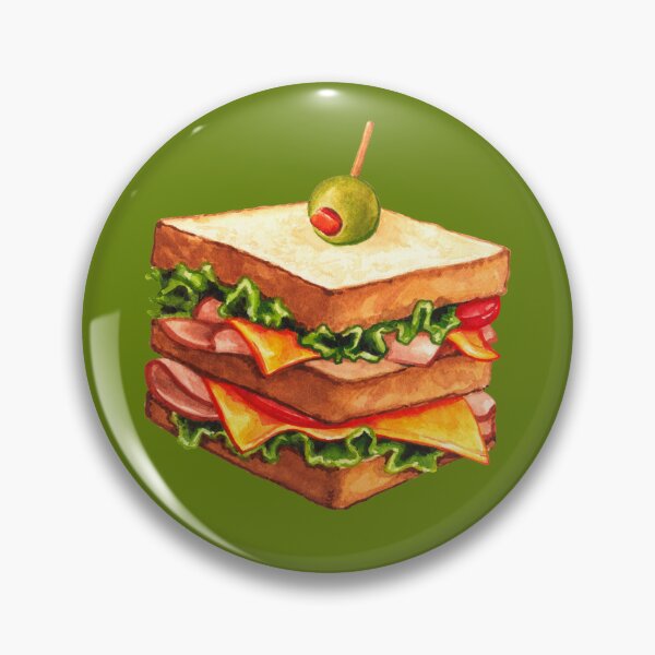 Item preview, Club Sandwich Pattern - Green designed and sold by Kelly  Gilleran.