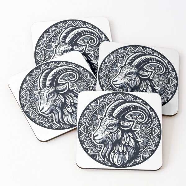 Item preview, Mandala Goat Lunar Sign designed and sold by Liscar95.