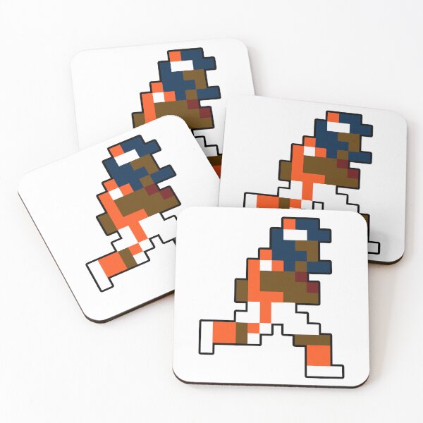 Item preview, 8-Bit Denver Retro Pixel Football Player designed and sold by Bo-Bros-Tees.