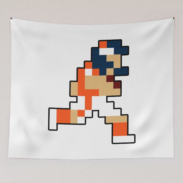Item preview, 8-Bit Denver Retro Pixel Football Player designed and sold by Bo-Bros-Tees.