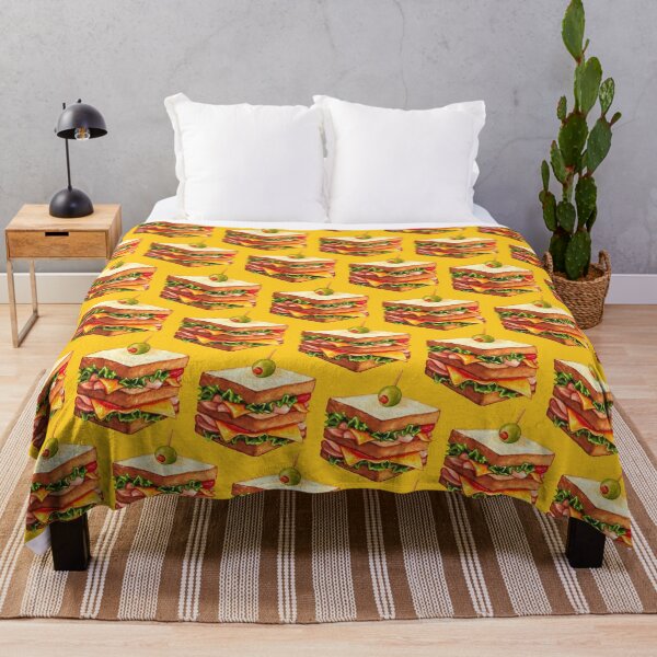 Item preview, Club Sandwich Pattern - Yellow designed and sold by Kelly Gilleran.