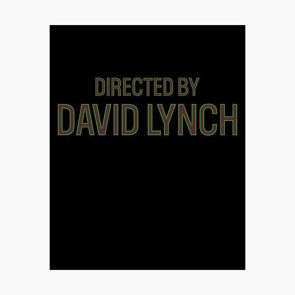 Item preview, Dirigida por David Lynch (en mayúsculas) designed and sold by ThisFaintMemory.