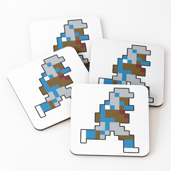 Item preview, 8-Bit Detroit Retro Pixel Football Player designed and sold by Bo-Bros-Tees.