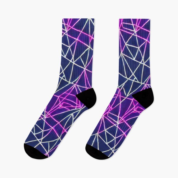 Item preview, Neon Geometric Networks - Seamless Pattern designed and sold by Chubuter.