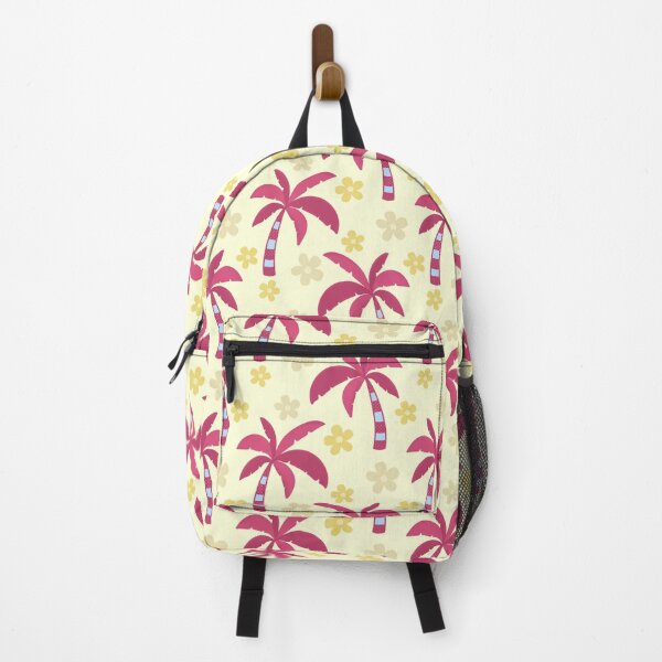 Item preview, Cheerful Tropical Palm Trees In Cerise Pink on Vanilla White designed and sold by JaselviiStudio.
