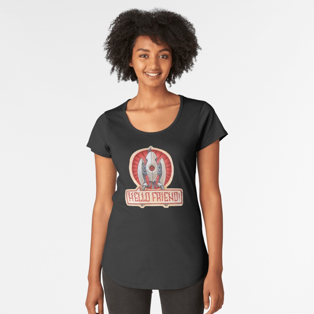 Aperçu de l'œuvre T-shirt premium échancré créée et vendue par StreetArtiist.