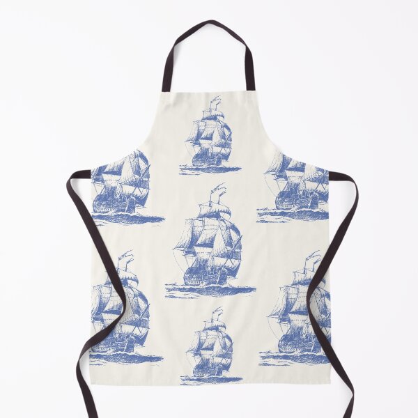 Item preview, Blue Outline Ships Vintage designed and sold by HeyDaisyShop.