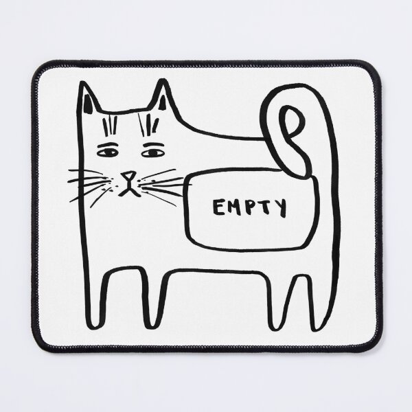 Item preview, Hungry, Upset Cat with Empty Stomach designed and sold by spiralforest.