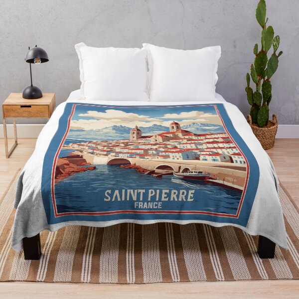 Item preview, Saint Pierre France Vintage Travel Tourism designed and sold by TravelersGems.