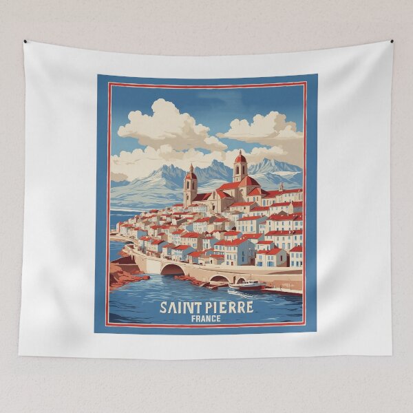 Item preview, Saint Pierre France Vintage Travel Tourism  designed and sold by TravelersGems.