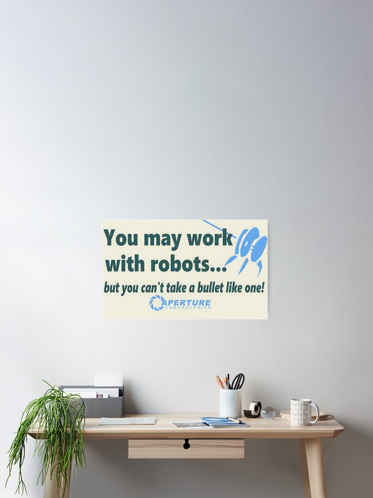 Aperçu 1 sur 3. Poster avec l'œuvre Laboratoires scientifiques Aperture - Portail créée et vendue par StreetArtiist.