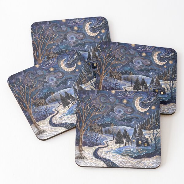 Item preview, Moonlit starry sky. designed and sold by silduna.