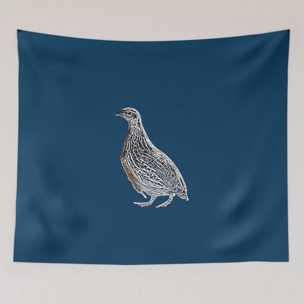 Item preview, Stubble Quail White Alternate Design  designed and sold by designsasstultd.
