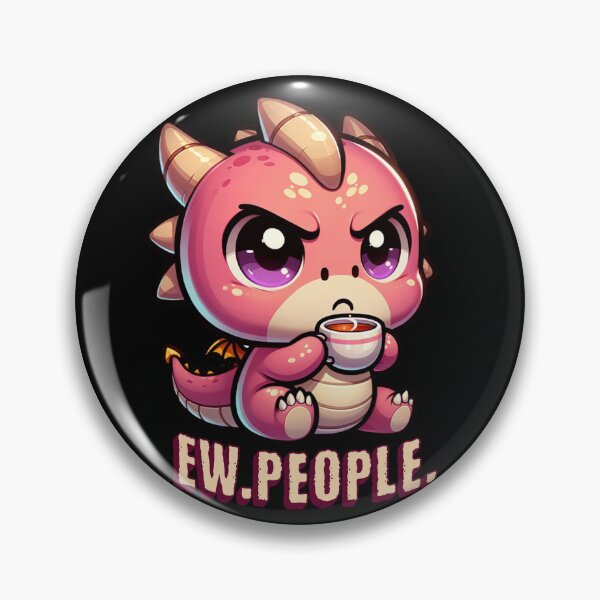 Item preview, Ew. People. Grumpy Dragon Anxiety Gift For Introverts designed and sold by InkyGenies.