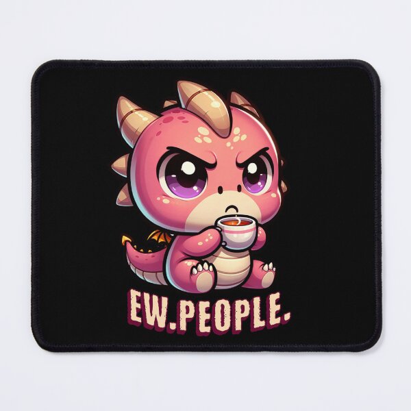 Item preview, Ew. People. Grumpy Dragon Anxiety Gift For Introverts designed and sold by InkyGenies.