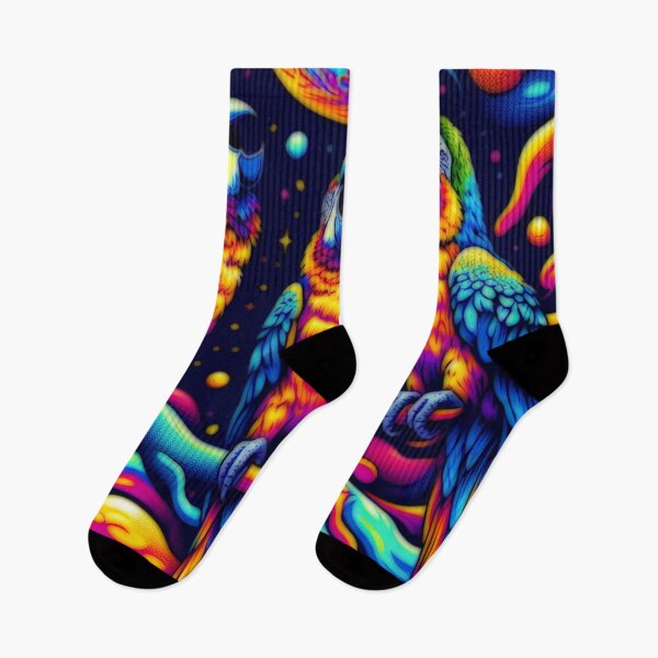Item preview, Three Parrots Howling At The Moon Psychedelic designed and sold by BassHeadMomma.