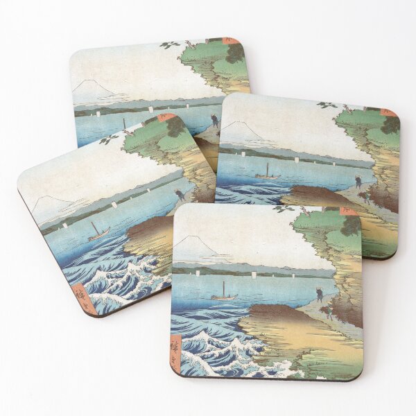 Item preview, Seashore at Hoda, Province of Awa by Utagawa Hiroshige (Japanese, Tokyo (Edo) 1797–1858 Tokyo (Edo)) designed and sold by DesignHouseAU.