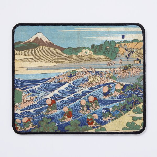 Item preview, Fuji Seen from Kanaya on the Tōkaidō by Katsushika Hokusai (Japanese, Tokyo (Edo) 1760–1849 Tokyo (Edo)) designed and sold by DesignHouseAU.